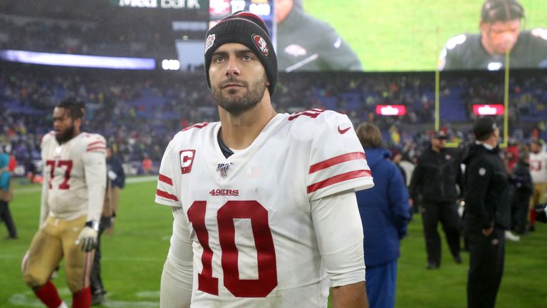 Jimmy Garoppolo's 49ers have a loose hold of the No 1 seed in the NFC with the Seahawks hot on their heels in the West
