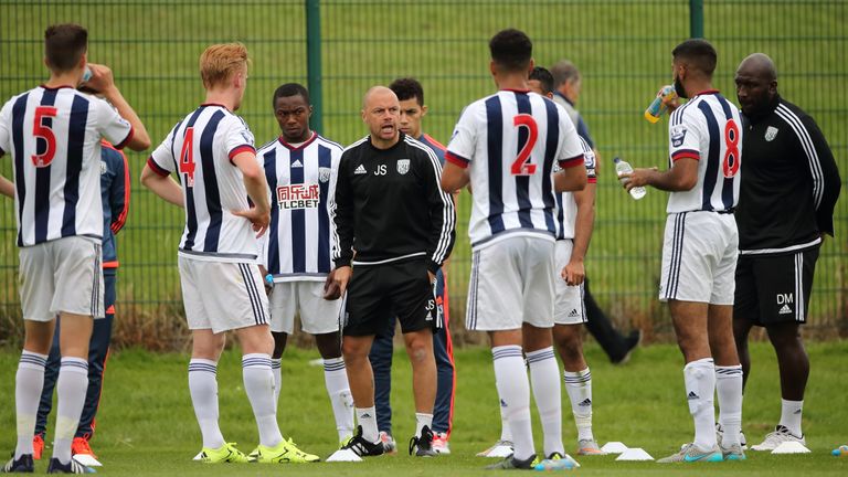 Jimmy Shan in his role as West Brom U21 coach in 2015