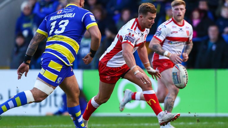 Picture by Alex Whitehead/SWpix.com - 09/02/2019 - Rugby League - Betfred Super League - Warrington Wolves v Hull KR - Halliwell Jones Stadium, Warrington, England - Hull KR's Josh Drinkwater