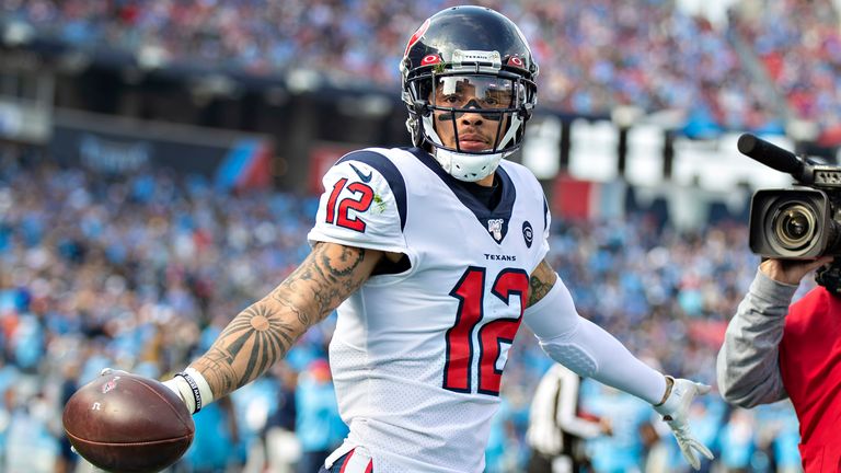 Texans receiver Kenny Stills finished with three catches for 35 yards and two touchdowns