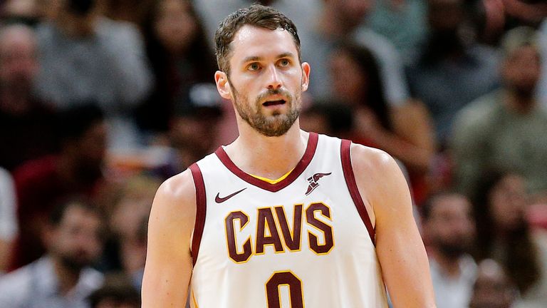Kevin Love in action for the Cavs