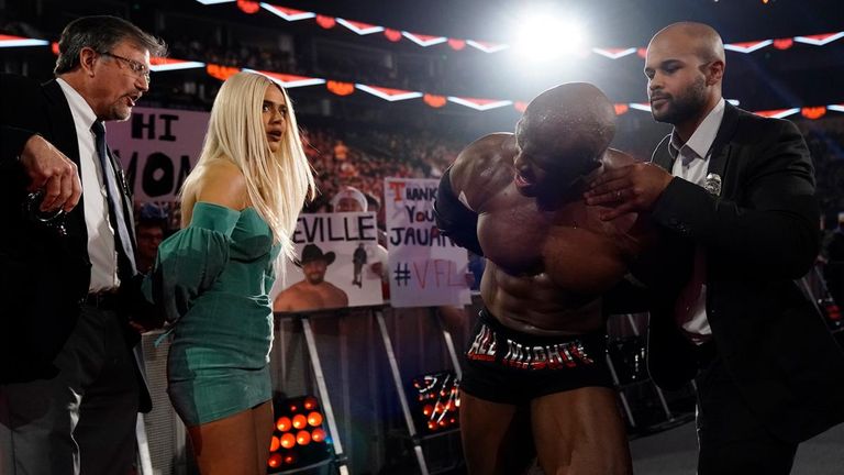 Bobby Lashley and Lana were arrested on Raw