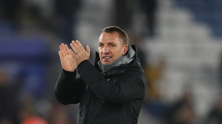 Leicester manager Brendan Rodgers after the win over Everton