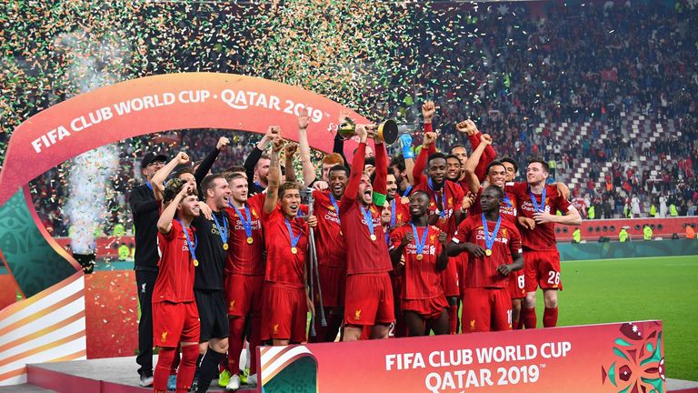 Liverpool lifted the Club World Cup at the Khalifa International Stadium in Doha on Saturday