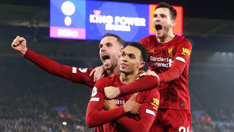 Trent Alexander-Arnold starred as Liverpool moved 13 points clear at the top of the Premier League with a 4-0 win over Leicester
