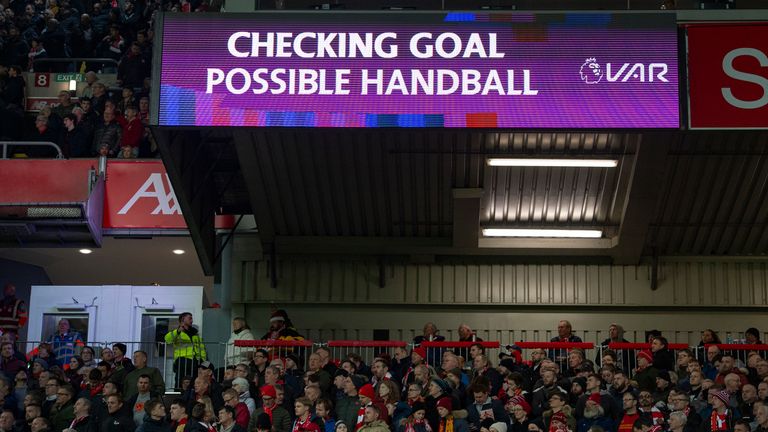 There was further VAR controversy during the Premier League match between Liverpool and Wolves