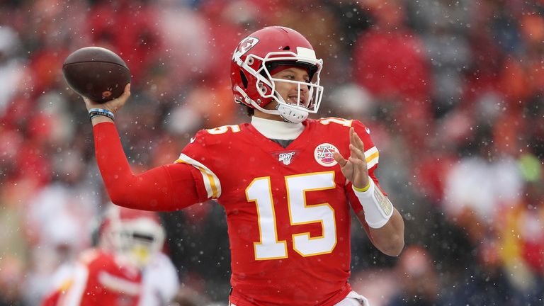 Mahomes throws 41-yard TD in the snow! | Video | Watch TV Show | Sky Sports