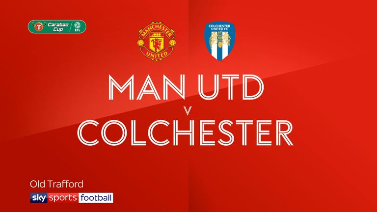 Man Utd v Colchester badge