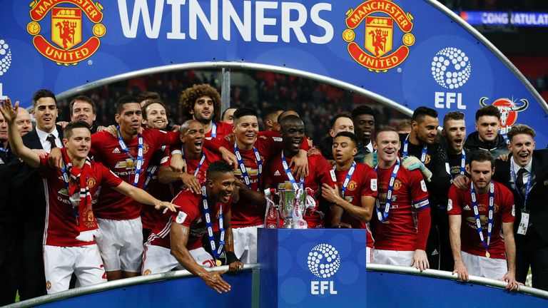 Manchester United last won the Carabao Cup in 2017