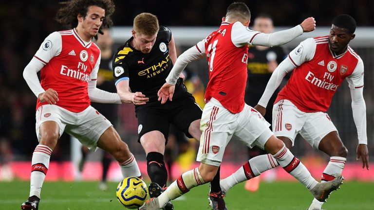 Arsenal could not contain Kevin de Bruyne on Sunday
