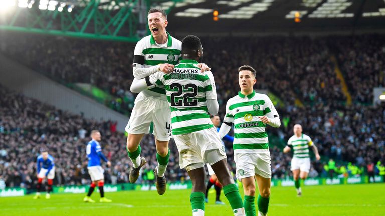 Callum McGregor celebrates as Celtic make it 1-1