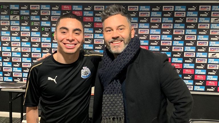 Sky Sports News North East reporter Keith Downie meets Miguel Almiron 