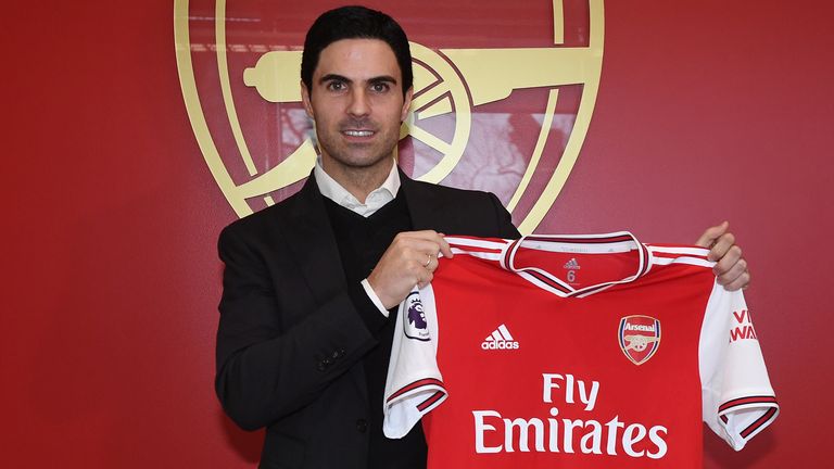 Mikel Arteta is unveiled as the new Arsenal head coach at London Colney