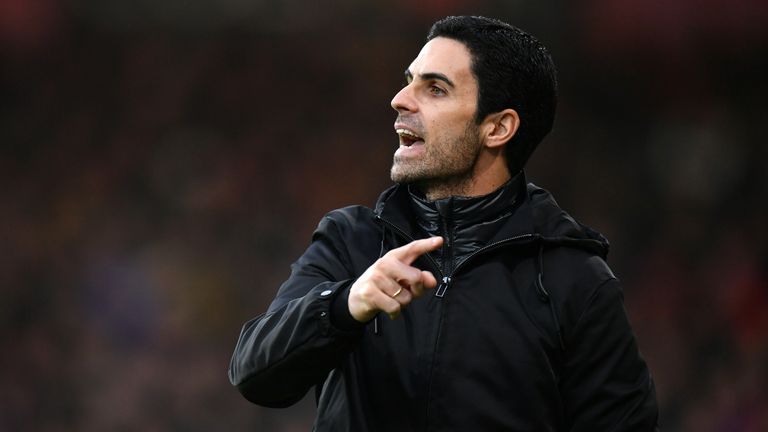 Mikel Arteta during Bournemouth vs Arsenal at the Vitality Stadium