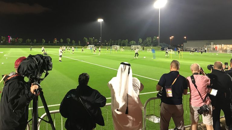 Liverpool trained on Monday ahead of their opening Club World Cup clash versus Monterrey