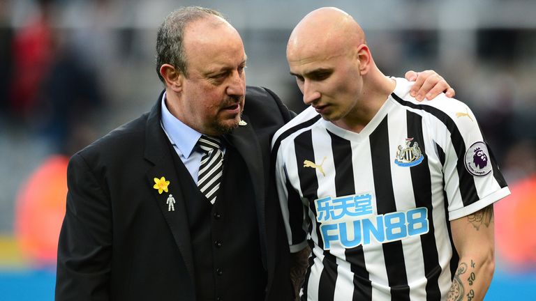 Rafa Benitez left Newcastle after three years in the summe