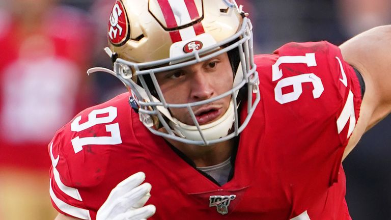 San Francisco 49ers defensive end Nick Bosa