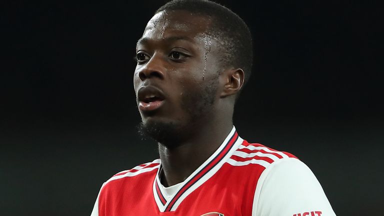 Nicolas Pepe has scored two goals in the Premier League this season