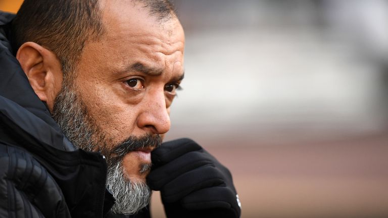 Nuno Espirito Santo, Manager of Wolverhampton Wanderers during the Premier League match between Wolverhampton Wanderers and Sheffield United at Molineux on December 01, 2019 in Wolverhampton, United Kingdom.