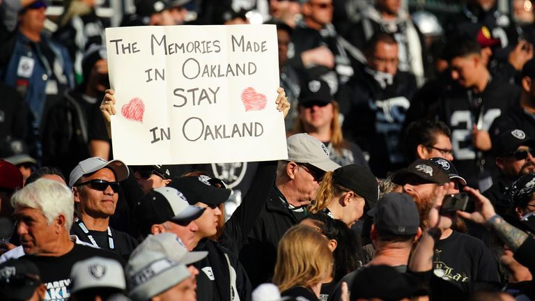 The Oakland Raiders played their final home game before moving to Las Vegas 