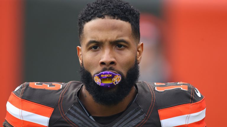 El receptor de los Cleveland Browns, Odell Beckham Jr., se acerca por tercera temporada consecutiva sin alcanzar cifras dobles en touchdowns