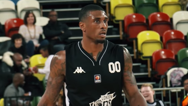 Ovie Soko during his BBL debut for the London Lions