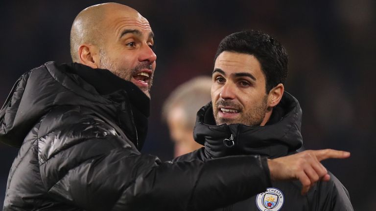 Pep Guardiola says there have been no approaches for his assistant Mikel Arteta
