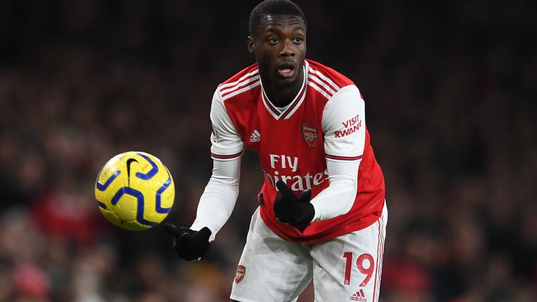 Nicolas Pepe ha hecho 12 apariciones en la Premier League esta temporada