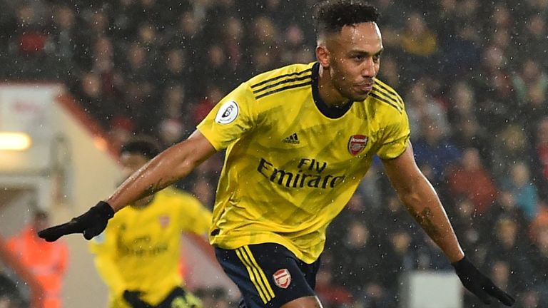 Pierre-Emerick Aubameyang levels for Arsenal