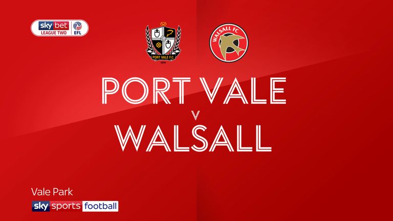 Port Vale v Walsall