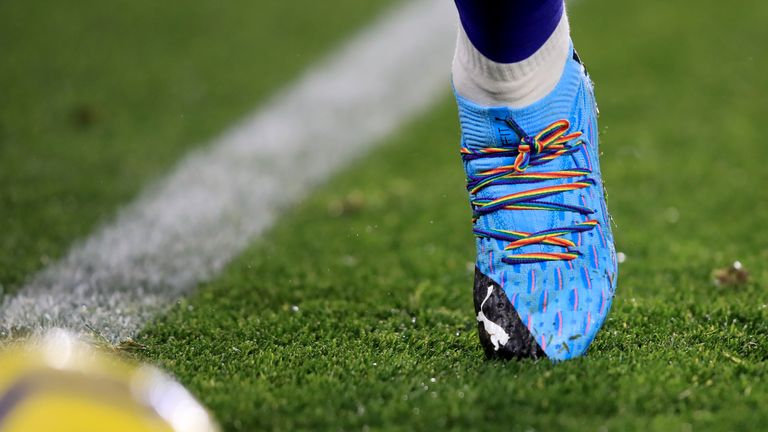 Maddison wore rainbow laces during Leicester's 2-0 win over Watford