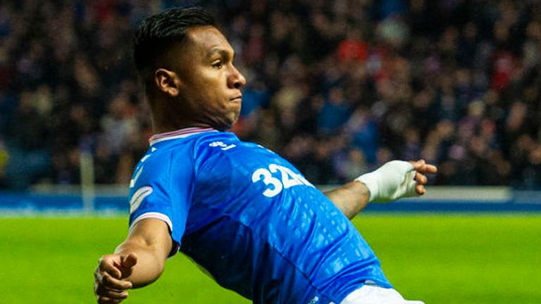 Alfredo Morelos netted his 28th goal of the season