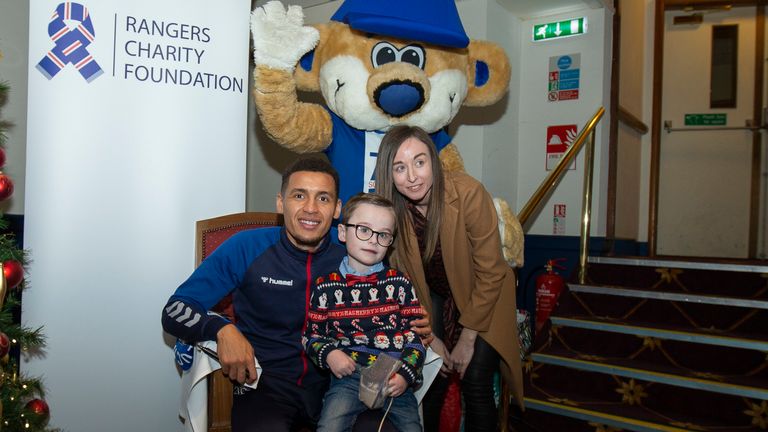 The children and their families were specially nominated by the Rangers Charity Foundation after having a difficult year