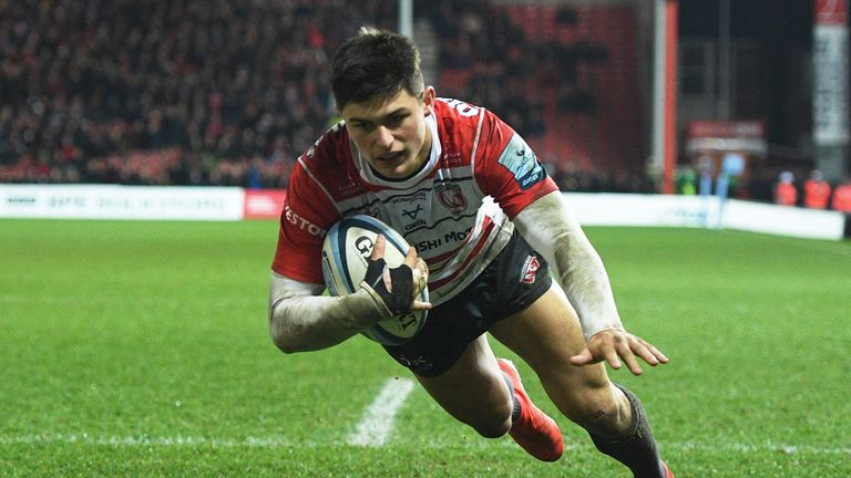 Gloucester's 18-year-old wing Louis Rees-Zammit was the standout on the night as he scored twice and made another 