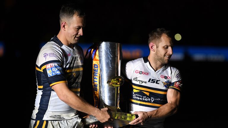 during the Betfred Super League Grand Final match between Castleford Tigers and Leeds Rhinos at Old Trafford on October 7, 2017 in Manchester, England.
