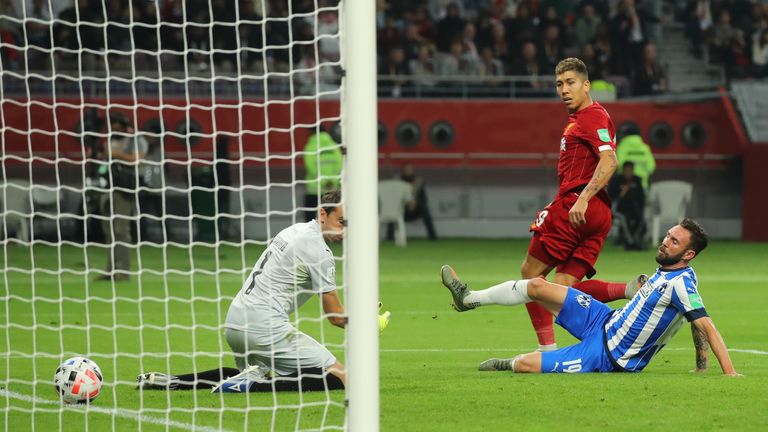 Roberto Firmino goal, Monterrey vs Liverpool
