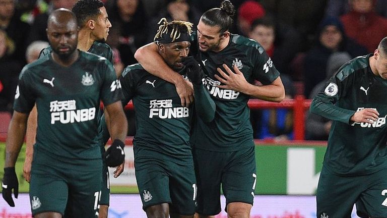 Allan Saint-Maximin scored Newcastle's opener against Sheffield United 