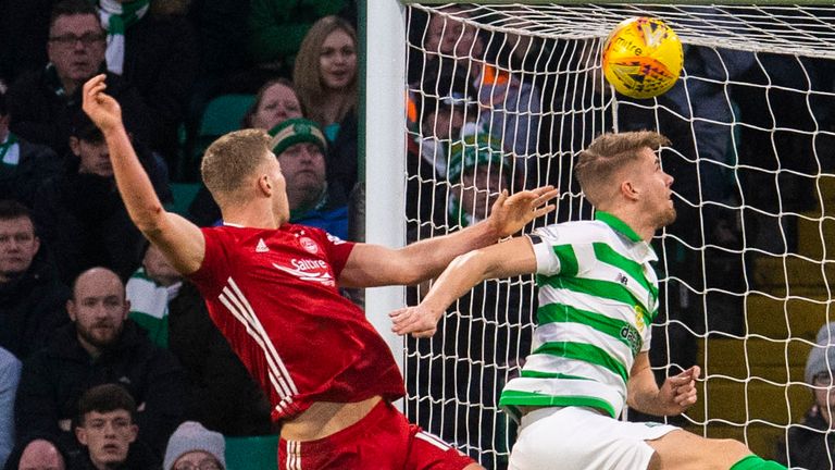 Sam Cosgrove equalised for Aberdeen at Celtic Park