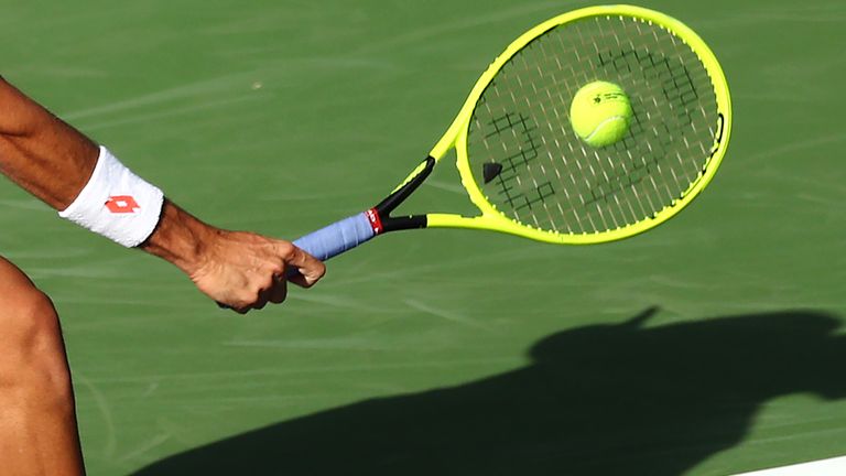 Generic tennis picture of racquet