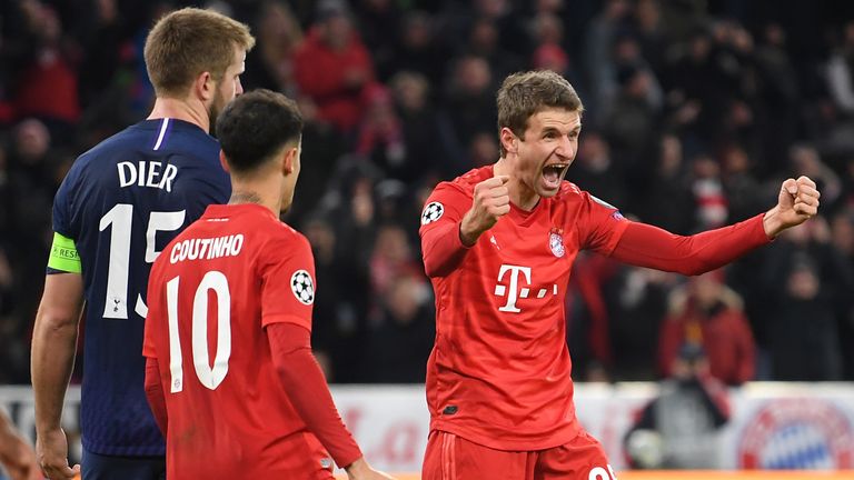 Thomas Muller resored Bayern's advantage just before half-time