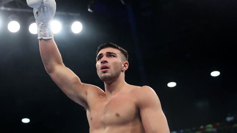 Tommy Fury at Copper Box Arena on December 21, 2019 in London, England.