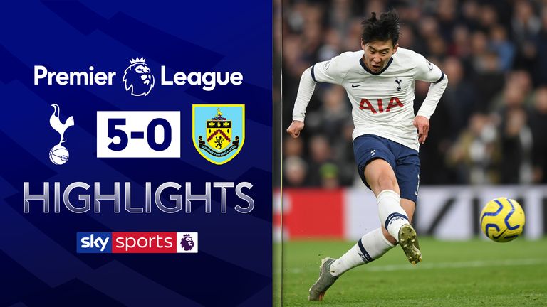 Highlights from Tottenham vs Burnley in the Premier League 