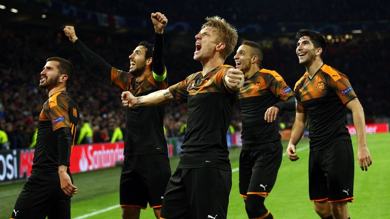 Valencia stunned Ajax with victory in Amsterdam