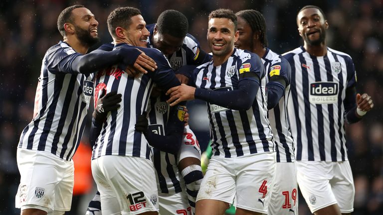 West Brom are nine points clear of third-placed Fulham ahead of the start to 2020