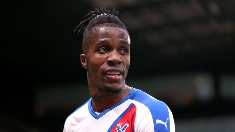 Wilfried Zaha has scored just two goals in the Premier League so far this season for Crystal Palace