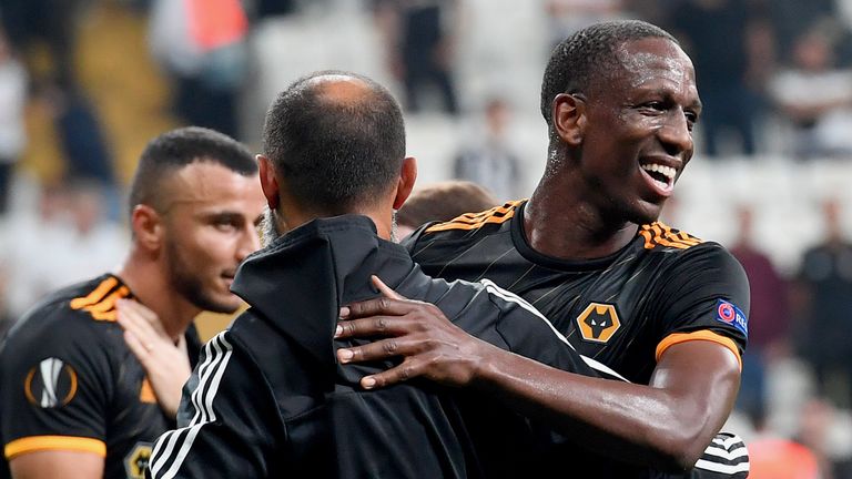 Willy Boly scored the winning goal when Wolves last faced Besiktas
