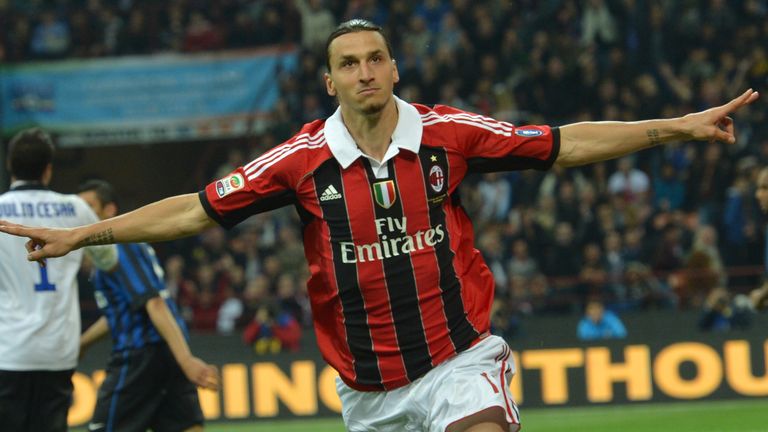 Zlatan Ibrahimovic scored 56 goals in 85 appearances during his two seasons with AC Milan