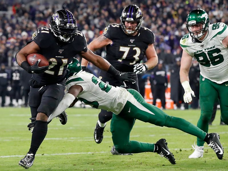 Baltimore Ravens - QB Lamar Jackson is leading the NFL in Pro Bowl voting!  Justin Tucker, Marshal Yanda, Orlando Brown, Marcus Peters and Pat Ricard  are also leading their position group! Keep