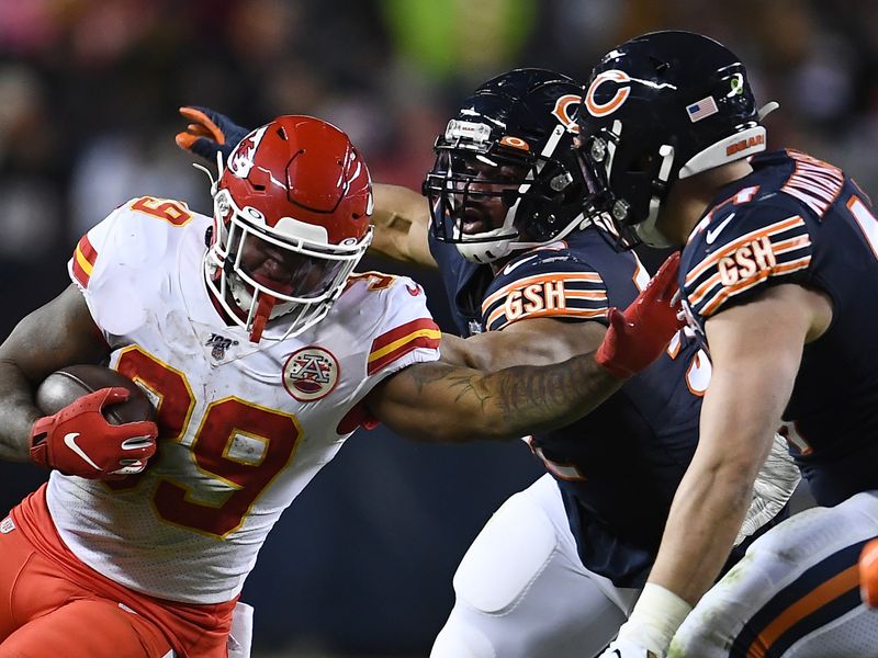 Kansas City Chiefs' Patrick Mahomes during the first half of a preseason  NFL football game against the Chicago Bears Saturday, Aug. 25, 2018, in  Chicago. (AP Photo/Annie Rice)