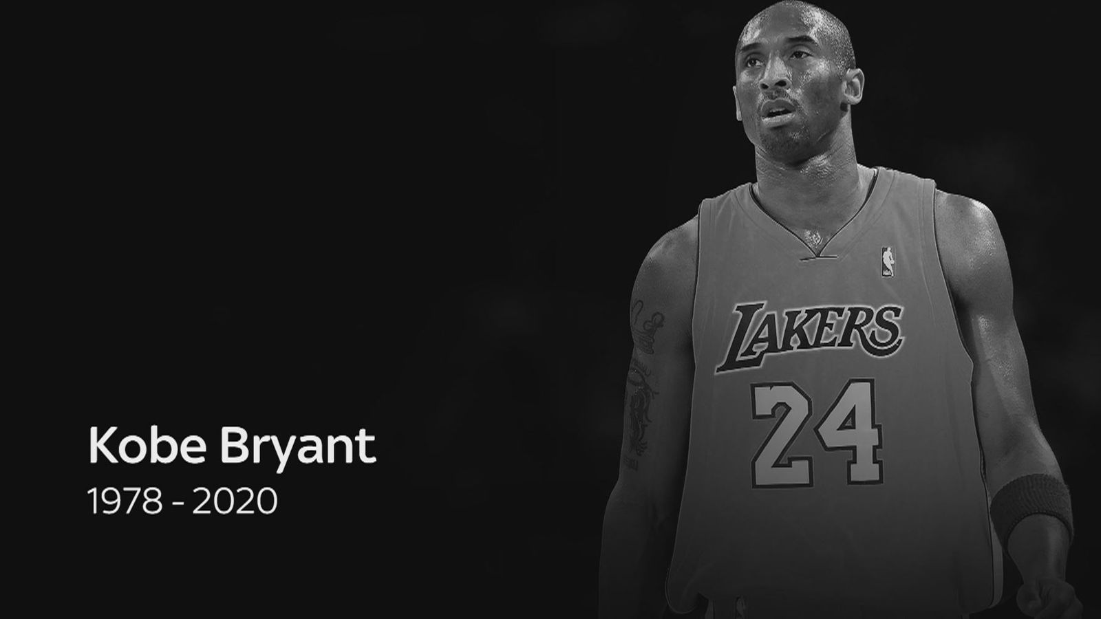 Los Angeles Lakers' legendary basketball player, Kobe Bryant died today in a tragic helicopter crash.  (Photo: SkySports, via skysports.com)